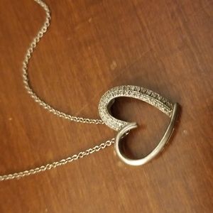 Beautiful sterling silver heart pendant
